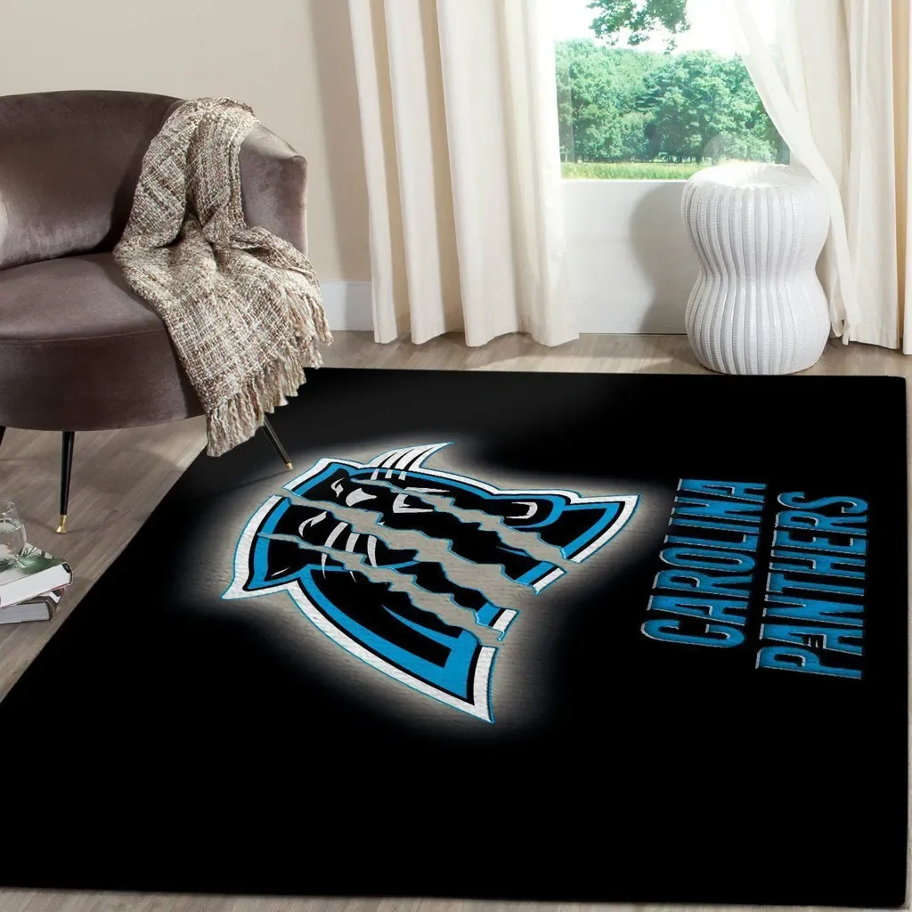 Panthers Fan Area Mat for Ultimate Team Spirit Black and Blue
