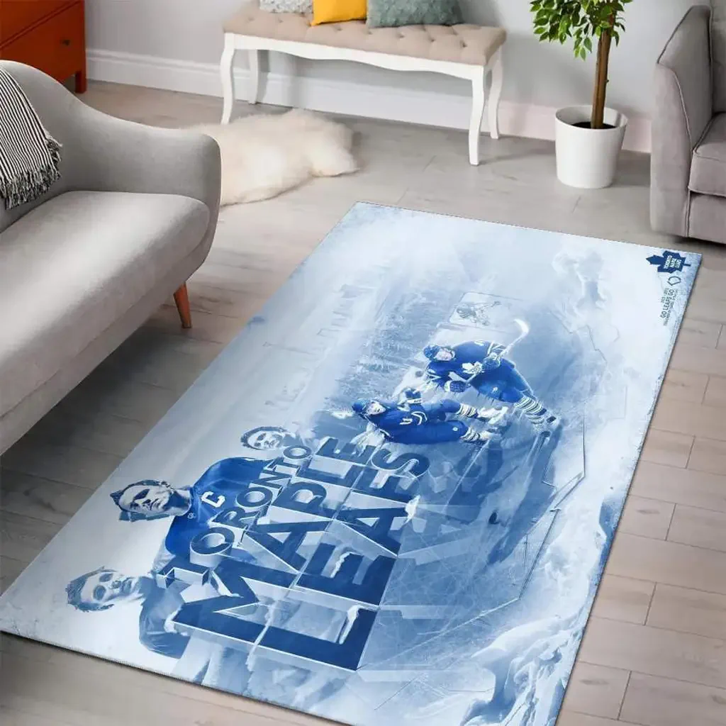 Toronto Maple Leafs Rug – Hockey Area for Fans Blue and White