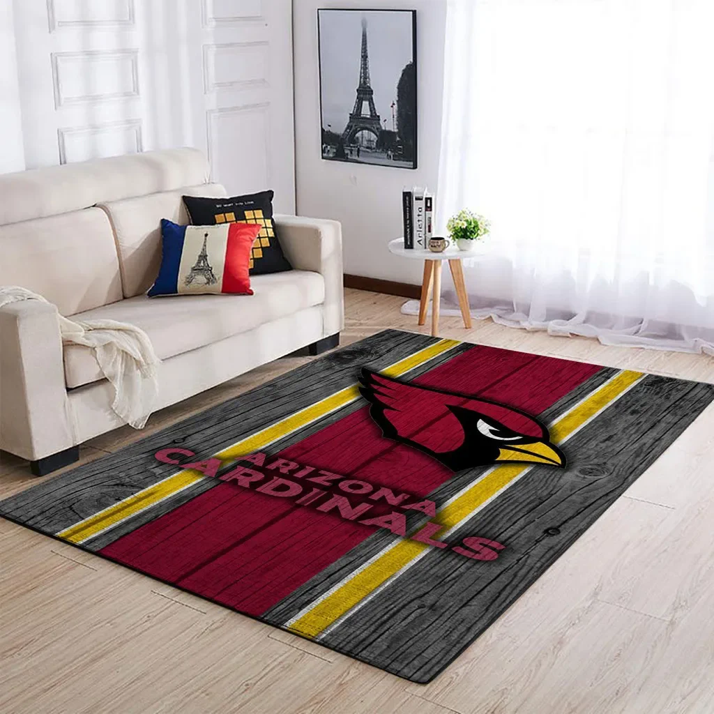 Arizona Cardinals Rug – Area Ideal for Living Room Decor Red and Gray
