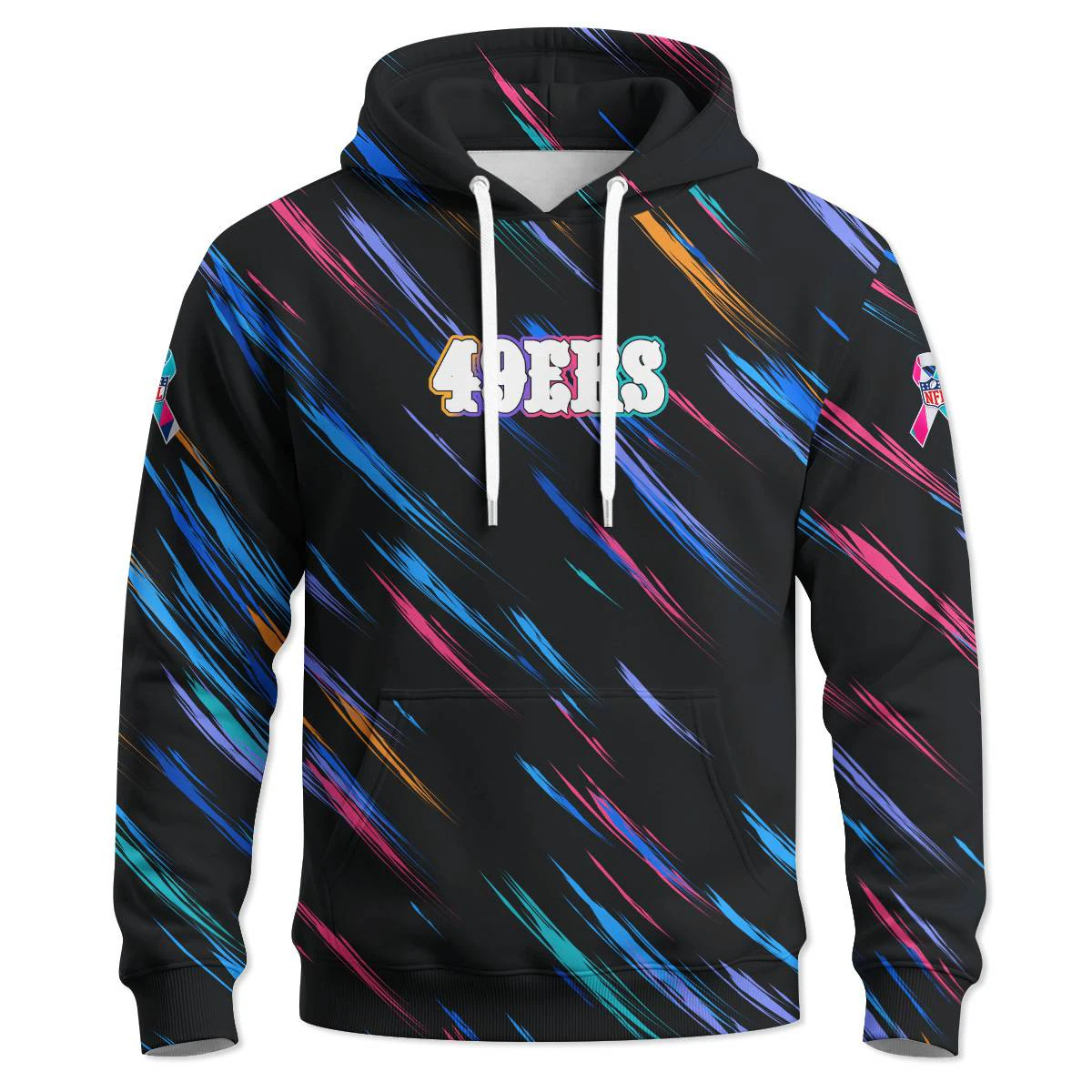 San Francisco 49ers Crucial Catch Hoodie, Men's Red Gold Pullover Hoodie