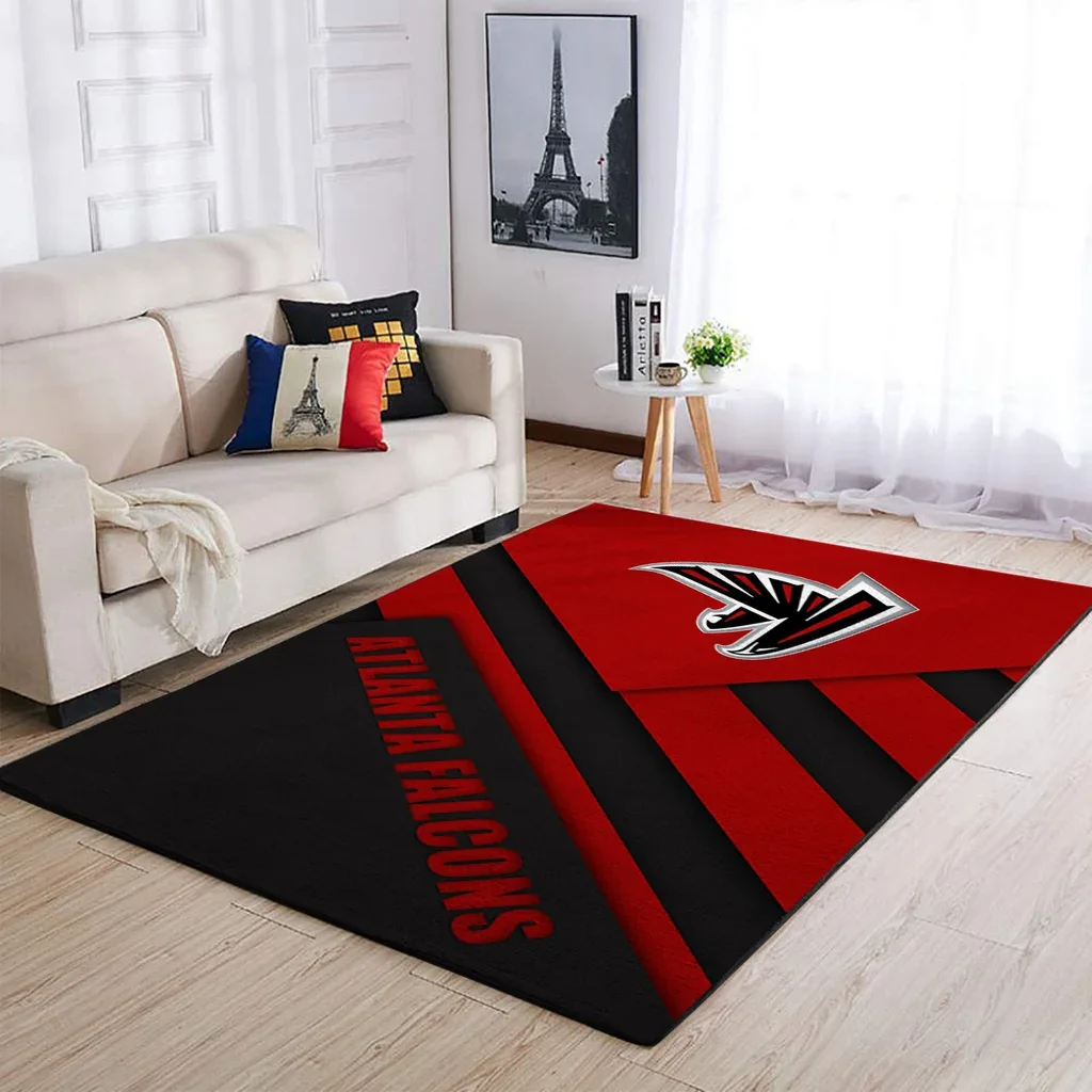 Atlanta Falcons Rug – Football Area for Fans Black and Red