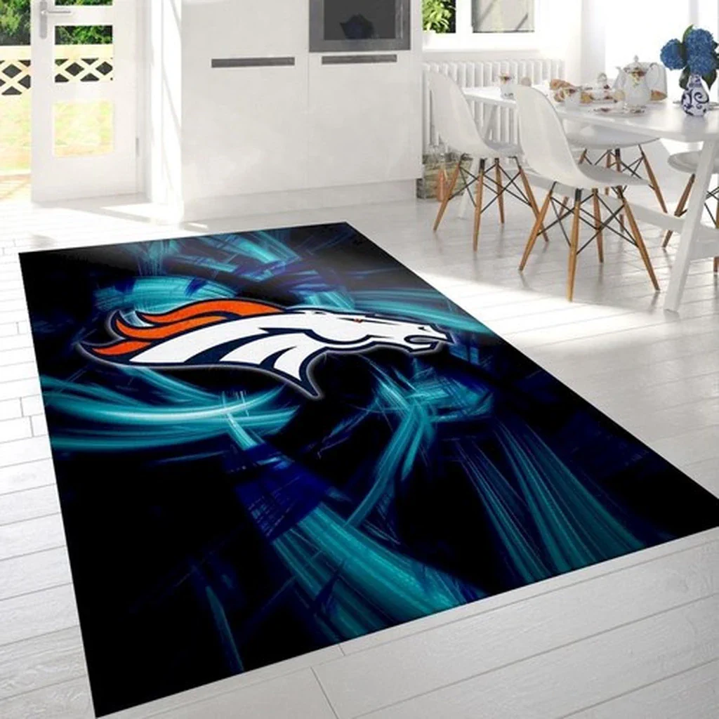 San Francisco 49ers Rug – Camo Team Logo Carpet Blue and Orange