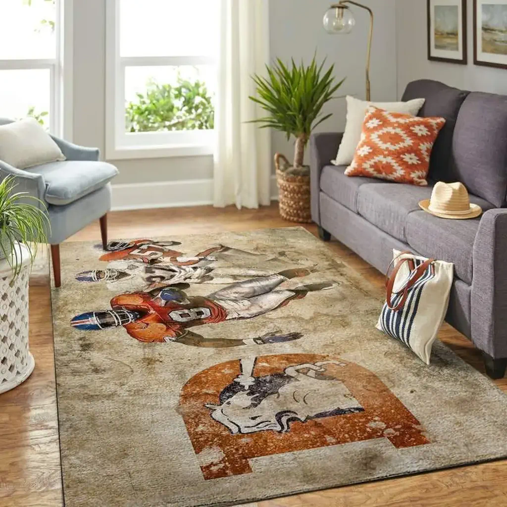 San Francisco 49ers Rug – Football Fan Area Beige and Orange