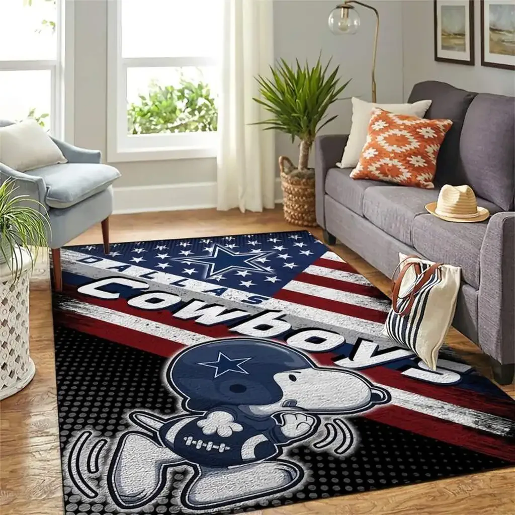 Dallas Cowboys Rug – Area Perfect for Sports Fans Blue and White