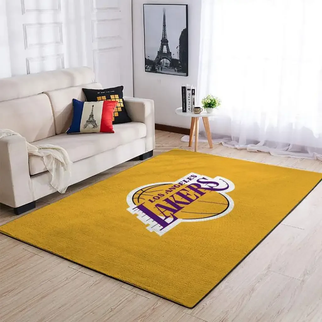 Los Angeles Lakers Rug – Basketball for Fans Purple and Yellow