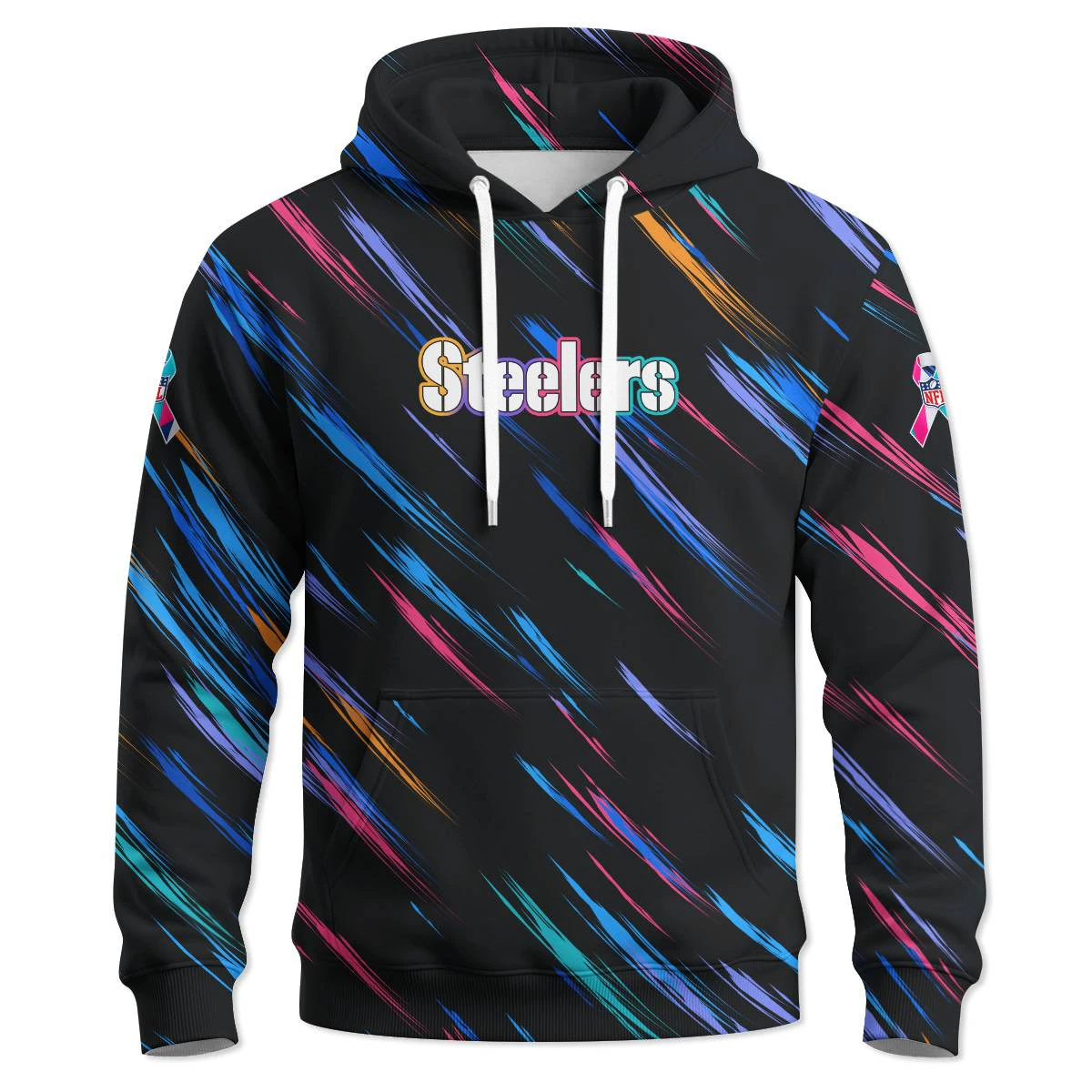 Pittsburgh Steelers Crucial Catch Hoodie, Men's Black Gold Pullover Hoodie