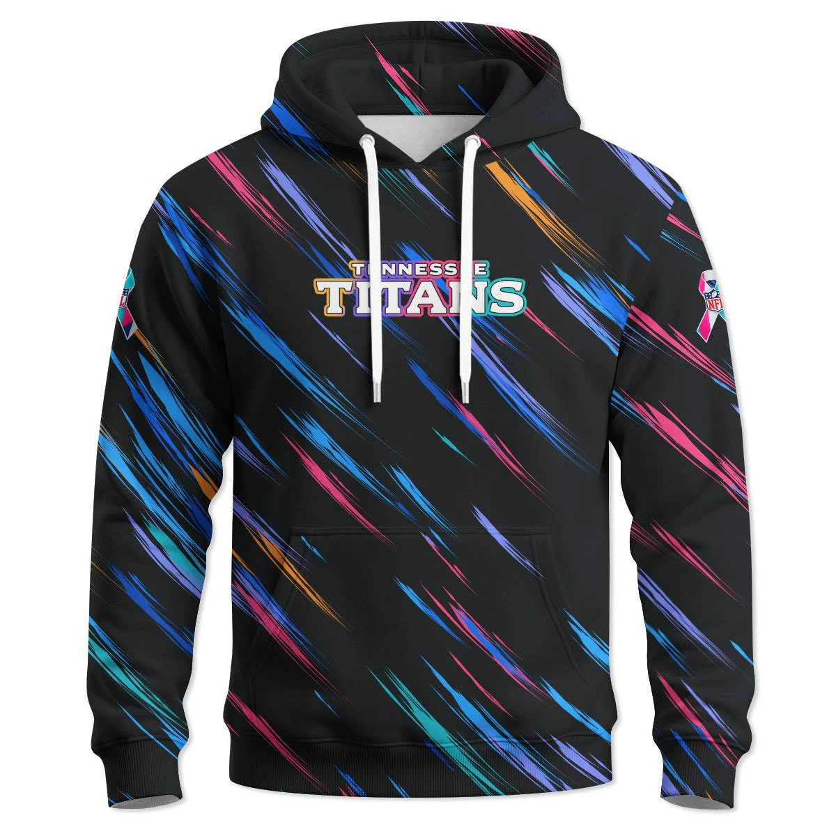 Tennessee Titans Crucial Catch Hoodie, Men's Navy Red Pullover Hoodie