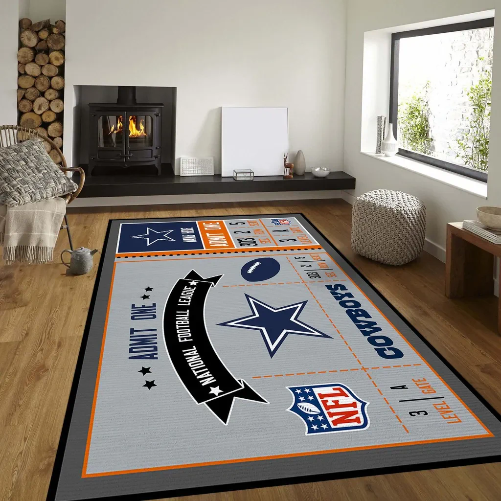 New York Giants Rug – Area Perfect for Football Fans Blue and Gray