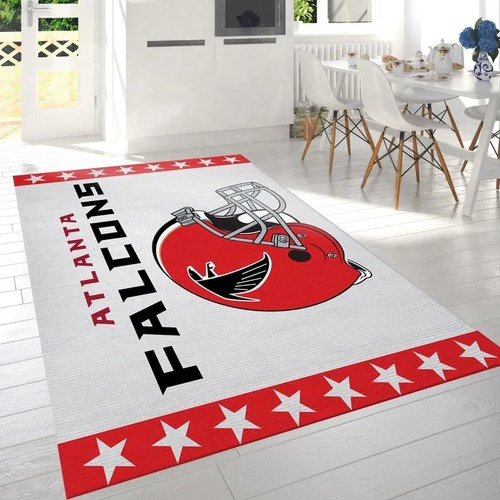 Atlanta Falcons Rug – Area Perfect for Sports Fans Red and White