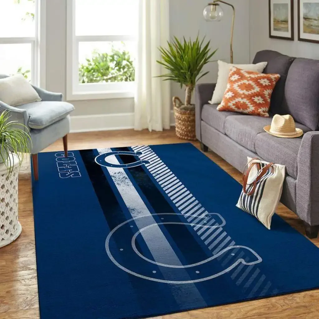 Geometric Rug for Bedroom and Living Room Modern Design Black and Red