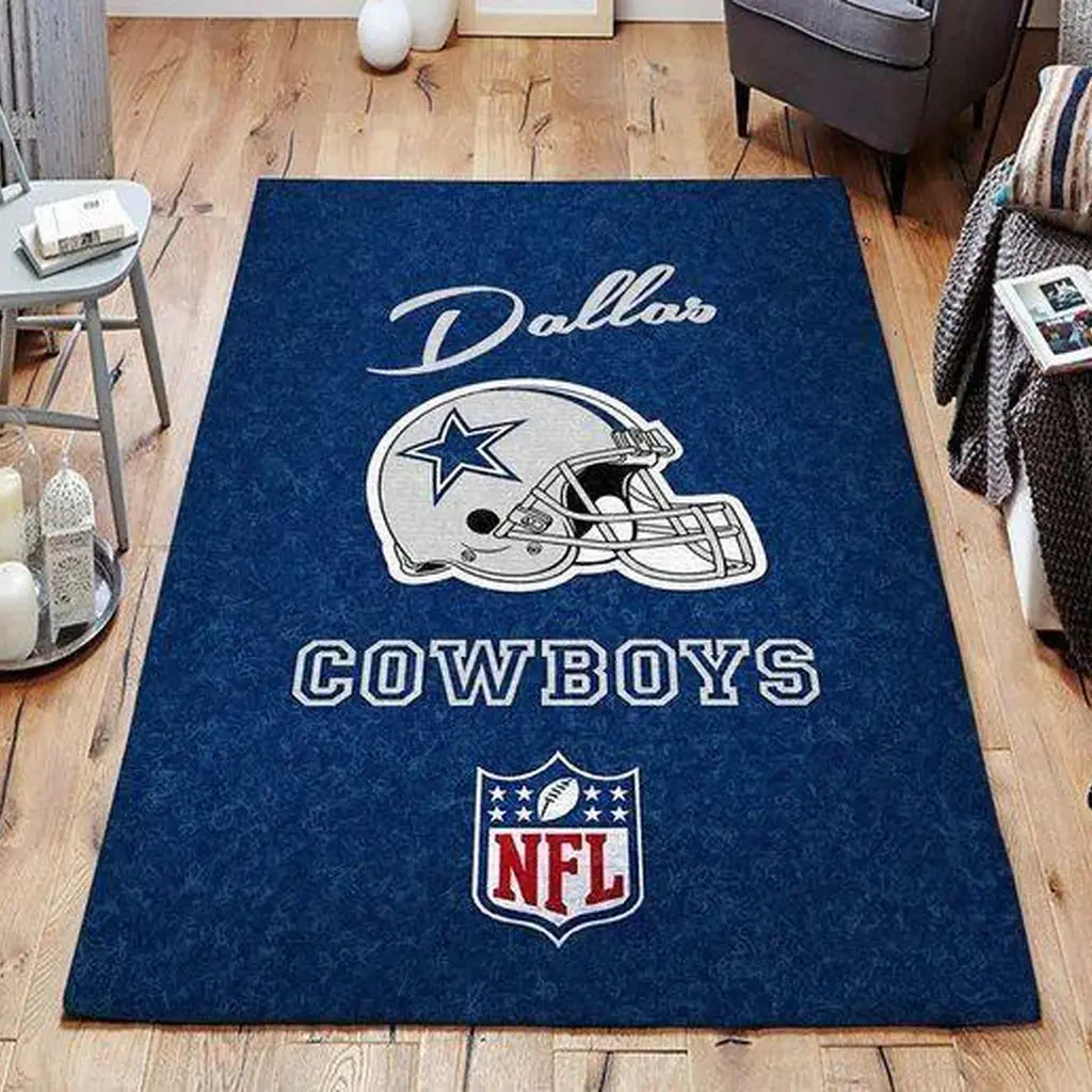 Dallas Cowboys Rug – Area Perfect for Home Decor Blue and White
