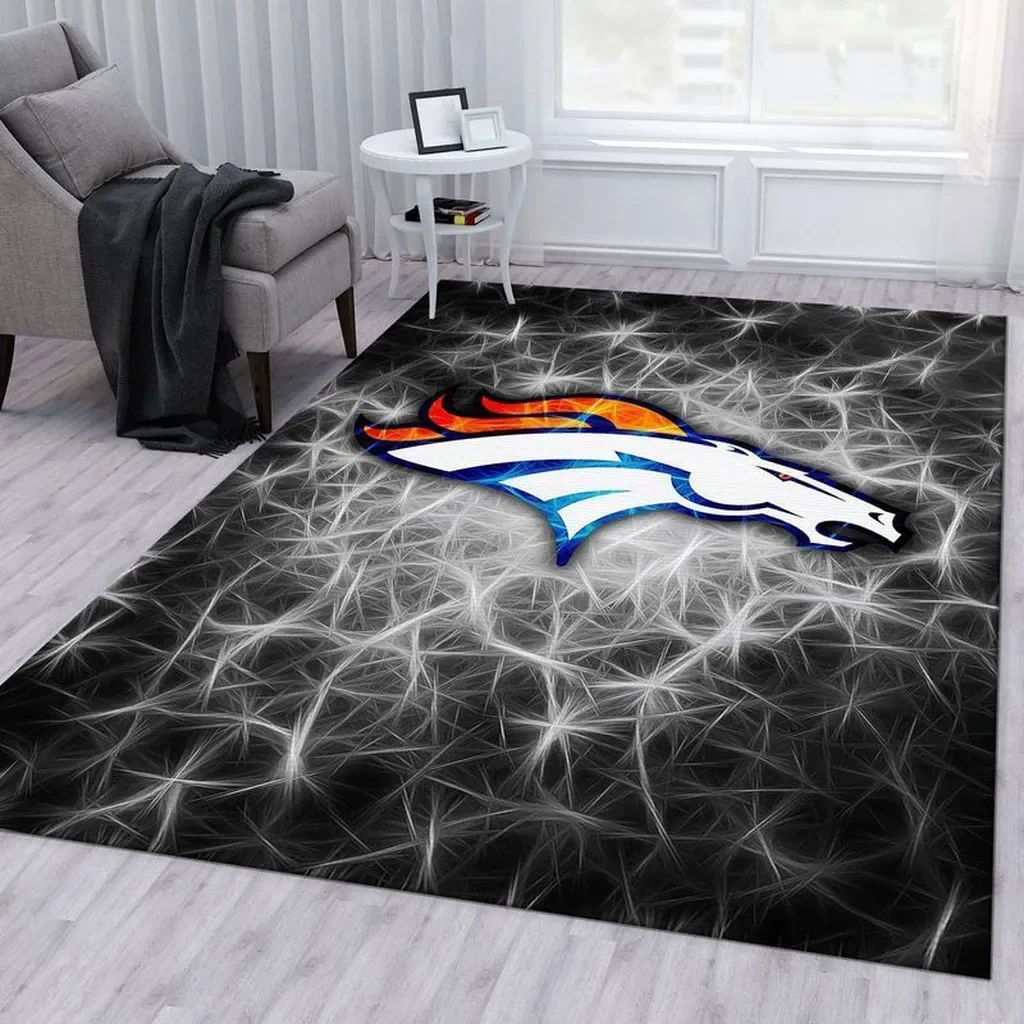 Titans Team Fan Floor Mat Perfect for Game Day Decor Black and White