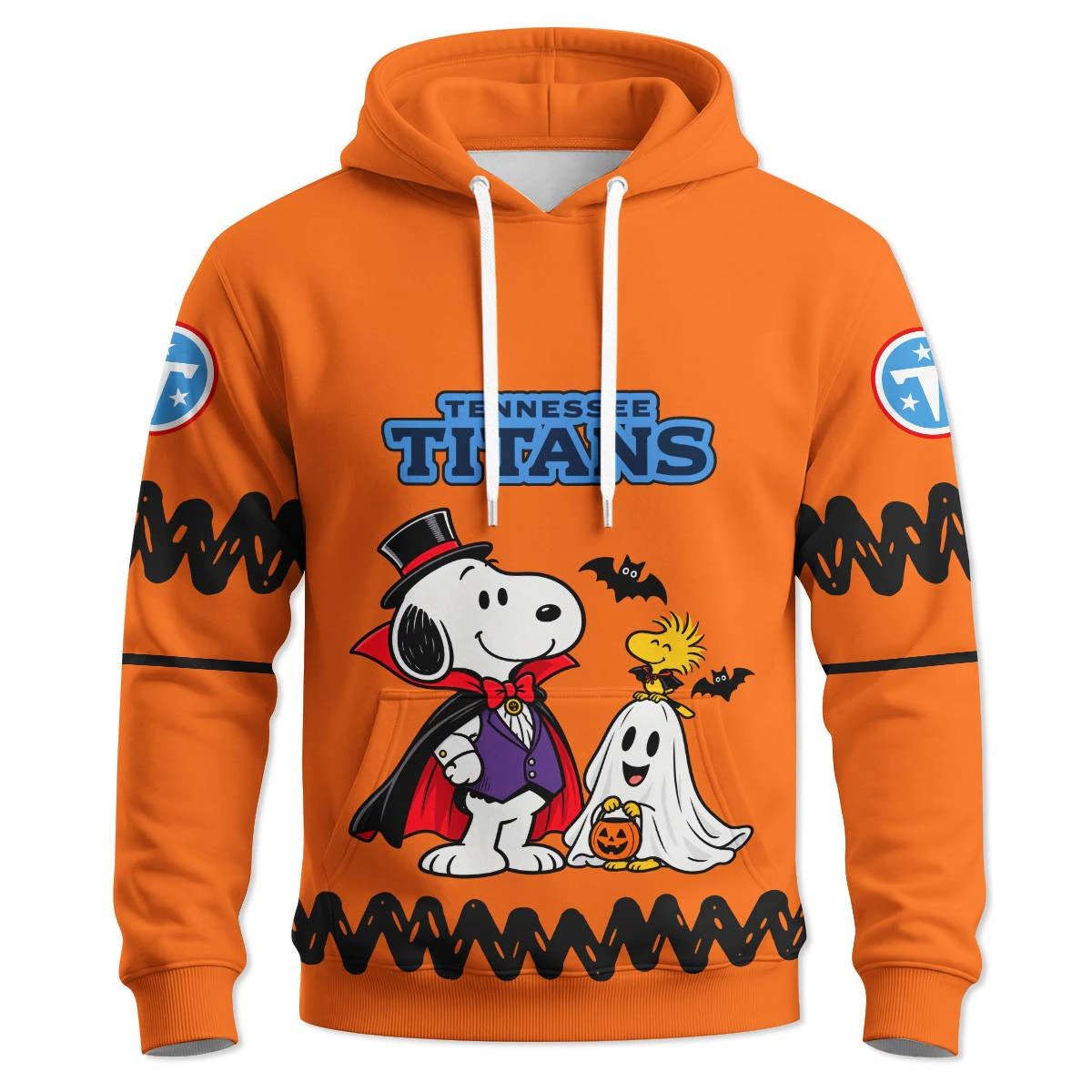 Tennessee Titans Peanuts Halloween Hoodie, Men's Navy Red Pullover Hoodie, Snoopy Football Fan Gift