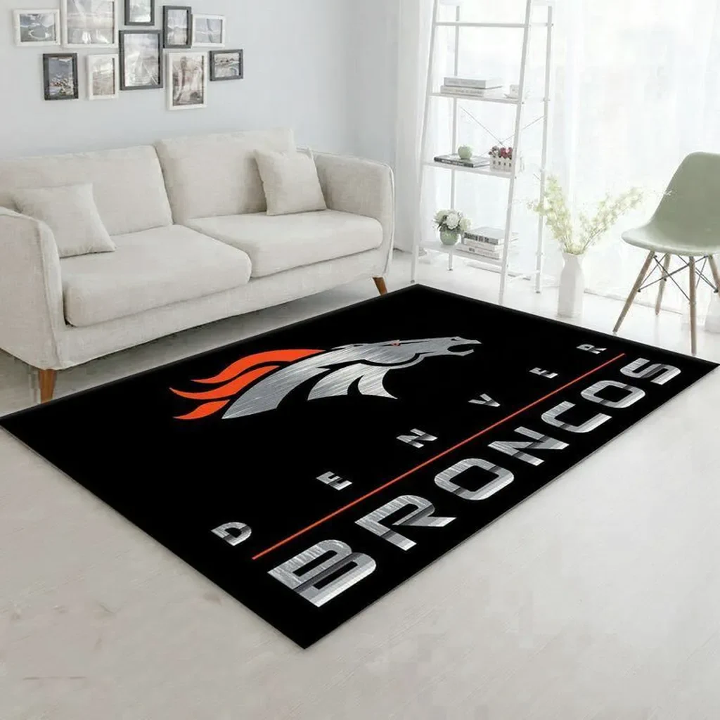 49ers Fan Edition Logo Mat Perfect for Home Decor Black and Orange
