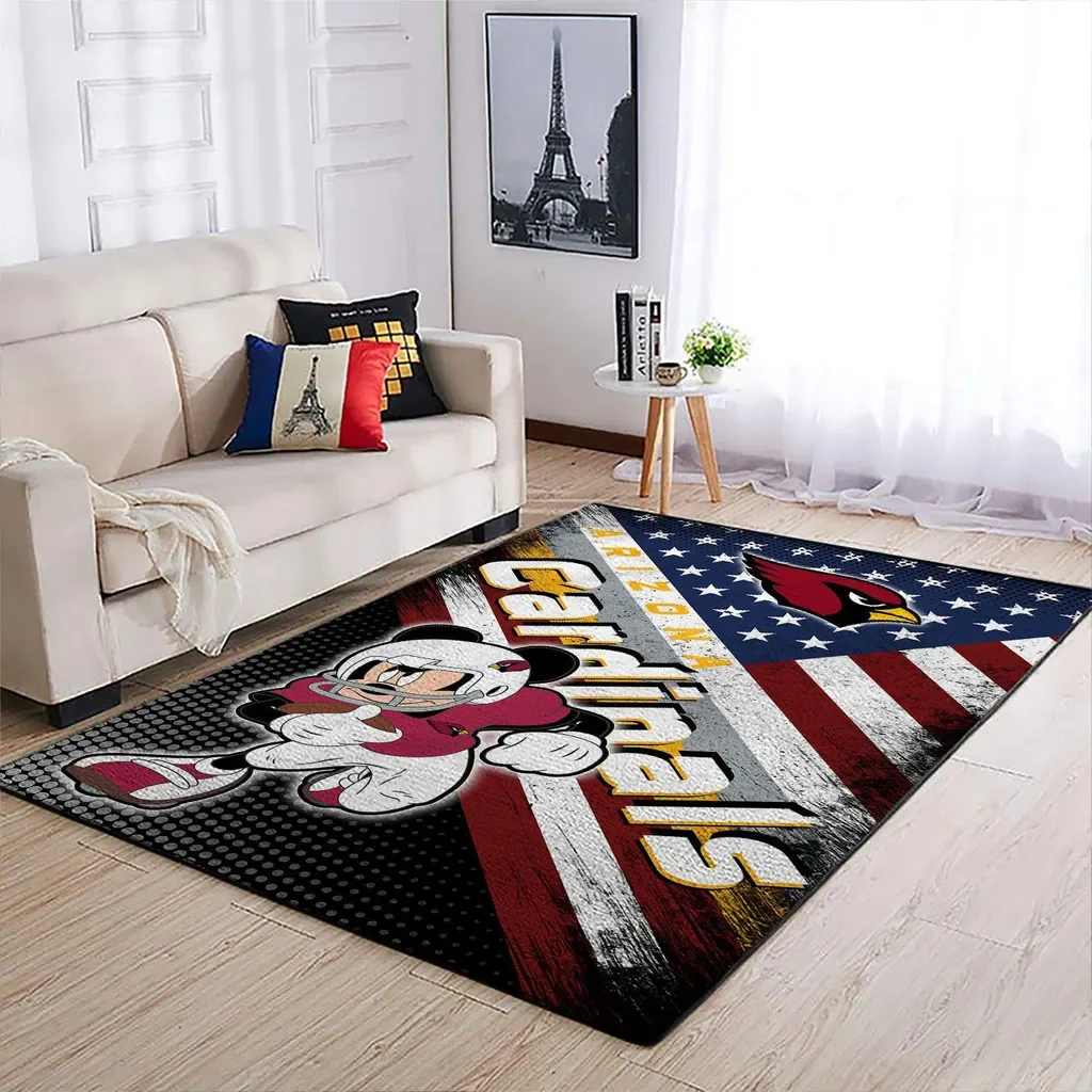 Arizona Cardinals Rug – Football for Living Room Black and Yellow